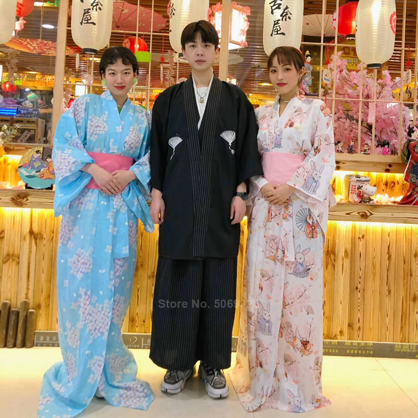 Men/'s Costume Kimono Japanese Samurai Costume Performance Clothing Kimono Hot