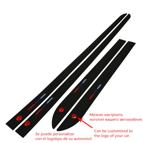 Car sticker door protector soft adhesive tape scratch-proof and scratch-proof 4 piece universal side trims  edging strip ► Photo 1/6