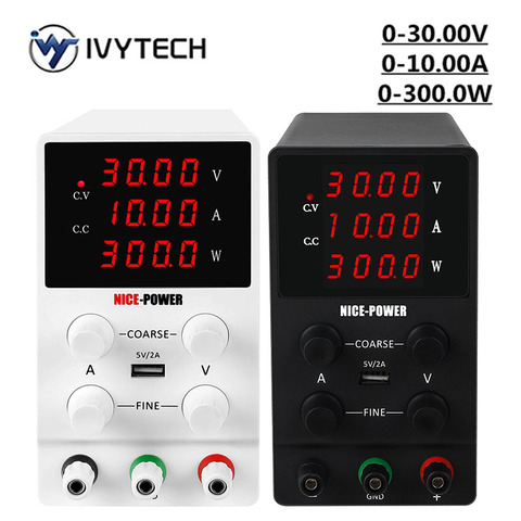 IVYTECH 30V 10A DC Power Supply Adjustable 4 Digit Display Laboratory Power Supply Voltage Regulator Repair Precise Adjustment ► Photo 1/6