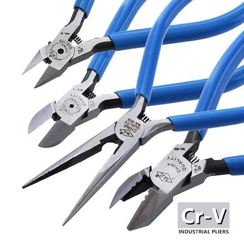 New Wire Cutters Electrical Cable Cutting Pliers Diagonal Snips Flush Industrial Pliers The tail spring design Hand tools set ► Photo 1/6