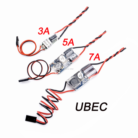 FPV RC UBEC BEC 5V 3A 5A 7A 5V/3A/5A/7A Lowest RF Noise BEC Full Shielding Antijamming Switching Regulator ► Photo 1/6