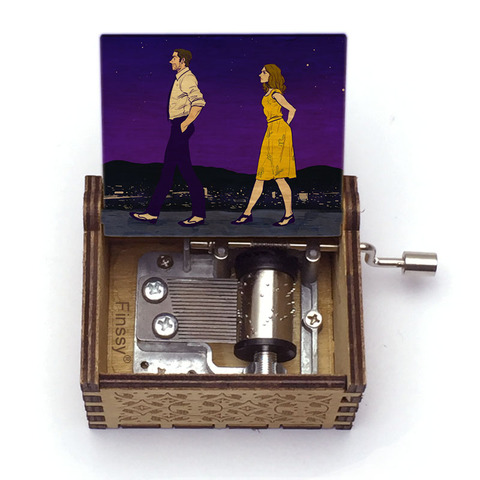 LA LA LAND music box city of stars movie theme special gifts for lovers girlfriend wife wooden hand  music box ► Photo 1/6