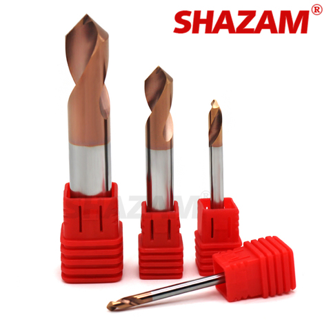 Milling Cutter Alloy Coating Tungsten Steel Tool Cnc Maching 1 Blade HRC65 Aluminum Spot Drills SHAZAM Chamfered Milling Cutter ► Photo 1/4