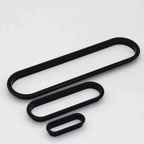2pc plastic Table Cable Outlet grommet oval plug cover for PC Desk Wire holder Cabinet vent hole decor handle Furniture Hardware ► Photo 1/6