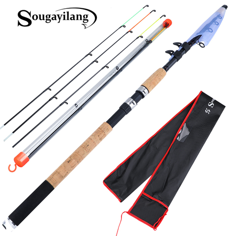 Sougayilang 3.0M 3.3M 3.6M L M H Power Feeder Fishing Rod Spinning with Free Accessories Travel Rod De Pesca Carp Feeder Pole ► Photo 1/6