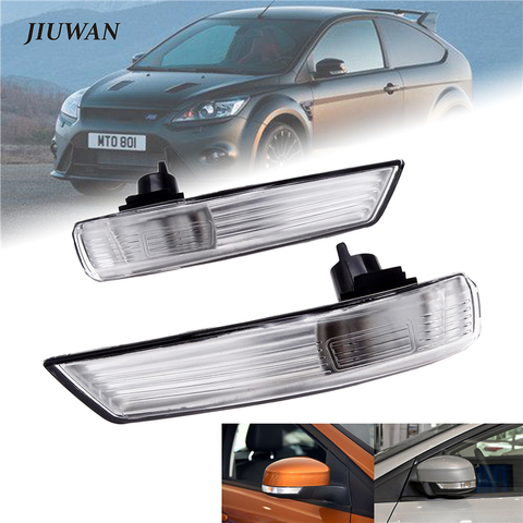 1 Pcs / Pair of Mirror Turn Signal Corner Light Lamp Cover Shade Screen for Ford Focus 2 3 Mondeo 2008 2009 2010 2011 ► Photo 1/6