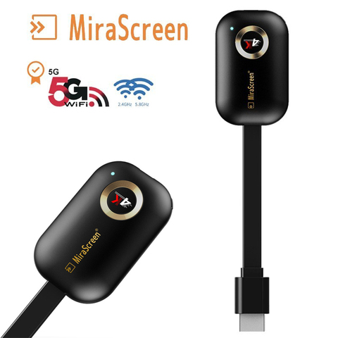 Mirascreen G9 Plus 2.4G 5G 4K 1080P Wireless Wifi HDMI Stick Miracast Airplay Mirror Screen Sharing Cast IOS Android Phone To TV ► Photo 1/6