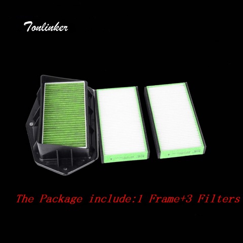 Tonlinker 2022 New 2/3 holes air filter for VW CC Passat B5 B6 B7 Golf Touran audi Skoda Octavia anti-PM2.5 external air filter ► Photo 1/6