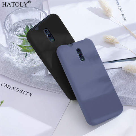 For OPPO Reno Case For OPPO Reno Back Cover Luxury Liquid Silicone Solid Color Protective Phone Cover Case For OPPO Reno Bumper ► Photo 1/6