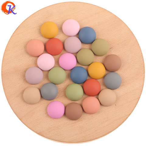 Cordial Design 18*18mm 200Pcs Acrylic Beads/Jewelry Accessories/Matte Effect/Round Shape/Hand Made/Earring Findings/DIY Making ► Photo 1/6