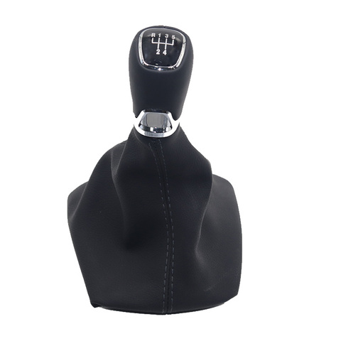 Car Gear Shift Knob Lever Stick Handle Gaiter Leather Boot Cover Case For Skoda Octavia A5 A6 2004-2012 ► Photo 1/6