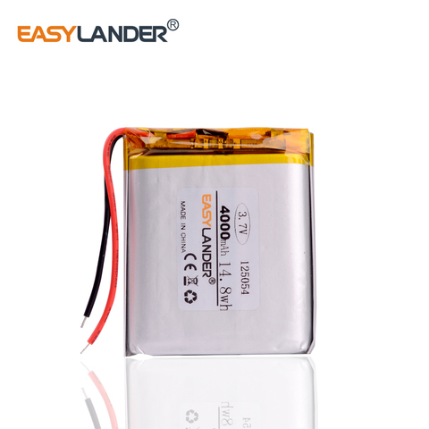 3.7V 4000mAh 125054 lithium polymer battery MP3 MP4 navigation instruments small toys ► Photo 1/6