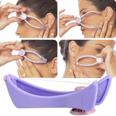 Women Hair Removal Epilator Mini Facial Hair Remover Spring Threading Face Defeatherer for Cheeks Eyebrow DIY Makeup Beauty Tool ► Photo 1/6