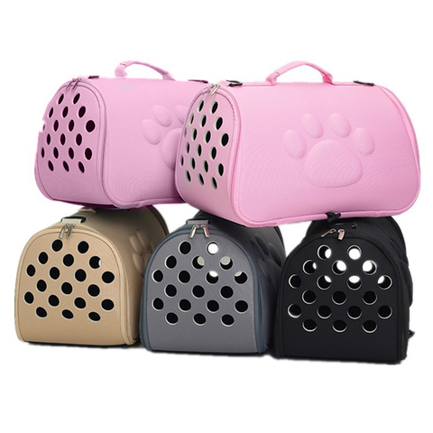 For Dogs Cat Folding Pet Carrier Cage Collapsible Puppy Crate Handbag Carrying Bags Pets Supplies Transport Pet Accessories ► Photo 1/6