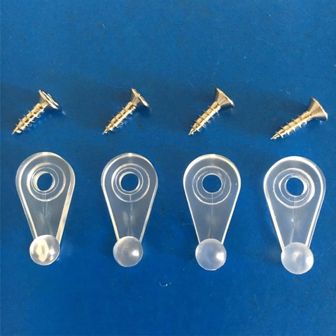 10pcs/set Retainer Clips Set Plastic Glass Door Glass Panel Retainer Clips Mirror Clips With Screws For Cabinet Door Dropship ► Photo 1/6