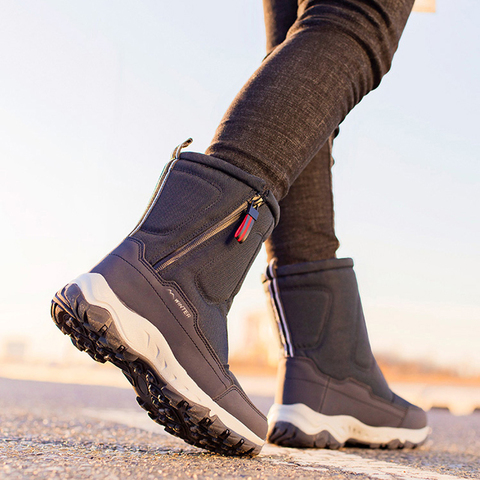 Women boots 2022 winter shoes warm plush women snow boots waterproof non-slip winter boots women zip platform boots size 36-45 ► Photo 1/6