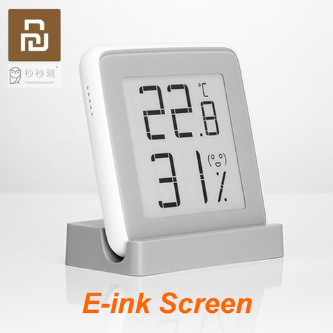 100% Youpin MiaoMiaoCe E-Link INK Screen Display Digital Moisture Meter High-Precision Thermometer Temperature Humidity Sensor ► Photo 1/6