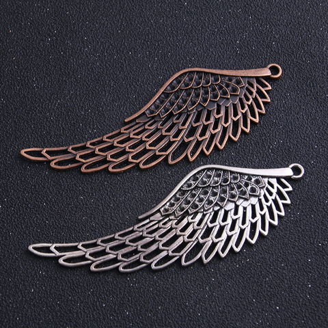 1pcs 38*108mm Vintage Alloy Big Angel Wings Jewelry Charms Jewelry Pendants Fit Jewelry Making Charms ► Photo 1/6
