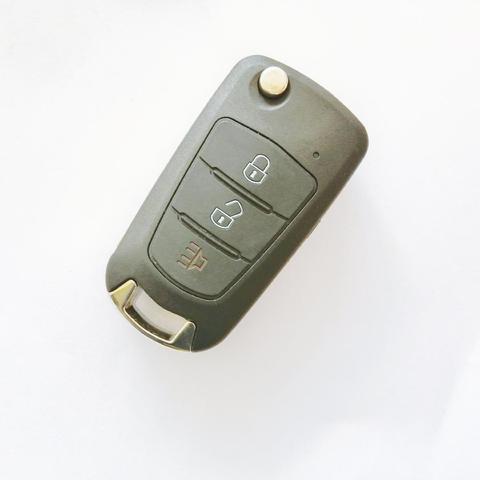 With LOGO for GREAT WALL WINGLE STEED 5 6 HAVAL HOVER H5 3 Buttons Uncut Brass Blade Remote Blank Key Shell ► Photo 1/4