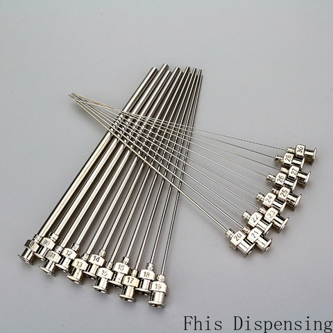 2 Pack - 100mm Cannula Length Dispensing Needle (8G,10G,12G,14G...27G Optional)- Blunt Tip, All Metal ► Photo 1/6