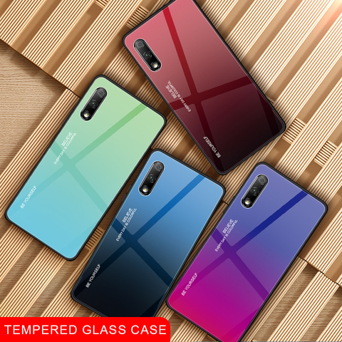 Gradient Tempered Glass Case For Huawei Honor 20 Lite on For Honor 8X 9X Pro 9 10 Lite 10i 20i Nova 5 5i 4 3 3i 2i Protect Coque ► Photo 1/6