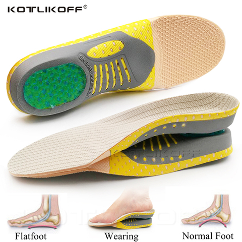 Orthopedic Insoles Orthotics Flat Foot Health Sole Pad For Shoes Insert Arch Support Pad For Plantar fasciitis Feet Care Insoles ► Photo 1/6