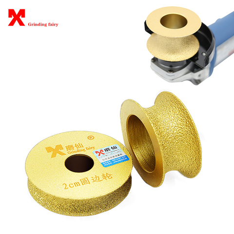 MX Brazed Diamond Angle Grinder Stone Grinding Wheel Semi-circular Edging Round For Glass Ceramic Marble Artificial Stone Edging ► Photo 1/6