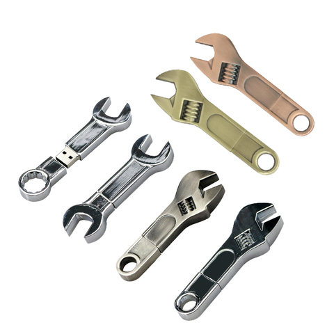 Metal Tool Pendrive Mini Spanner Wrench USB Flash Drive Memory Card Pen Drive USB Creative 4GB 16GB 32GB 64GB Usb Stick Gift ► Photo 1/6