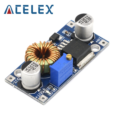 XL4005 DSN5000 Beyond LM2596 DC-DC adjustable step-down 5A 75W power Supply module Large current Large power ► Photo 1/5