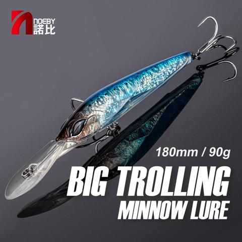 NOEBY Trolling Minnow Fishing Lure 180mm 90g Floating Wobbler Artificial Hard Bait for Sea Boat Saltwater GT Tuna Fishing Tackle ► Photo 1/6