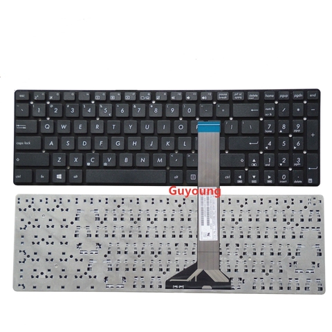 Laptop US English Keyboard for ASUS K55V K55 K55A K55VD K55VJ K55VM K55VS A55 A55V A55XI A55DE A55DR R500v R700V ► Photo 1/1
