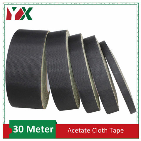 YX 30Meter Adhesive Insulation Acetate Cloth Tape Sticky For PC, Motor Wire Wrap Fixed High Temperature Insulation Adhesive Tape ► Photo 1/6