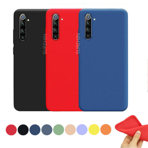 SUREHIN soft cover for OPPO REALME 6 PRO case 6S blue Чехол yellow red clear transparent silicone case for OPPO realme 6 cover ► Photo 1/6
