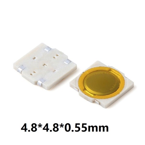 Reel Packing 50PCS 4.8X4.8X0.55MM Super Tiny Momentary Tact Button Key Button Push Button for Phone Screen Micro Switch ► Photo 1/3