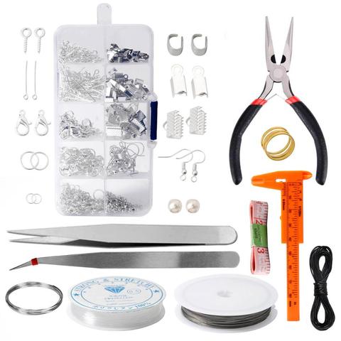 10grids Open Jump Rings Split Rings Lobster Clasps Earring Hook Cord Pliers Set For Jewelry Findings Making Jewelry Accessories ► Photo 1/6