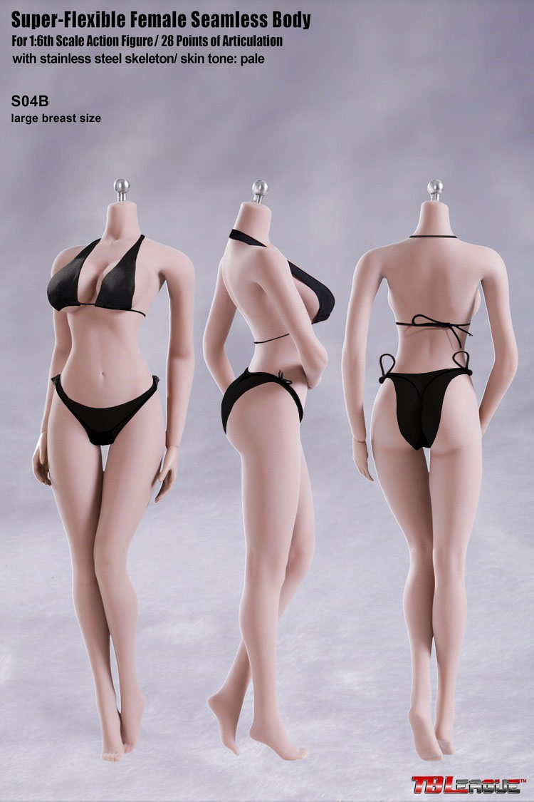 1/6 Phicen Flexible Steel Skeleton Seamless Pale Large Bust S10D Body TBLeague 