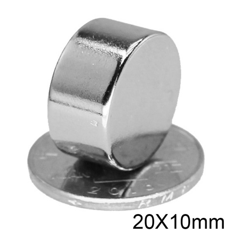 1/2/5/10/20pcs 20x10 Powerful Magnets 20mmx10mm Permanent Round Magnet 20x10mm Neodymium Magnetic  Strong Magnet 20*10 ► Photo 1/6