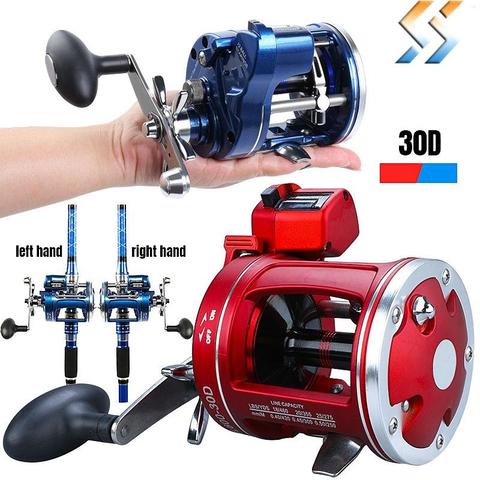 Yumoshi 30 50 Cast Drum Wheel Carp metal bait reel pesca 12+1BB Feeder Carp large Fishing Reels multiplier reels  Bait Casting ► Photo 1/6