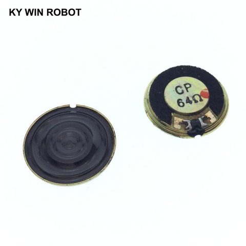 2pcs/lot New Ultra-thin Mini speaker 64 ohms 0.5 watt 0.5W 64R speaker Diameter 20MM 2CM thickness 3MM ► Photo 1/6