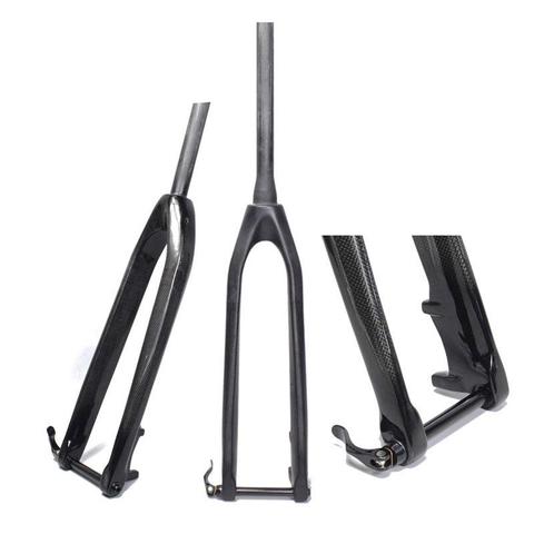 MTB Full Carbon Fork 26  27.5 29inch Rigid Fork  Mountain Bikes Straight Tapered Thru Axle 15mm Fork Fork Bicycle 1-1/8 ► Photo 1/6