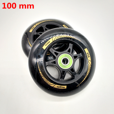 free shipping scooter wheel 100*24 mm 2 pcs / lot  bearings ABEC-9 110*24 MM ► Photo 1/1
