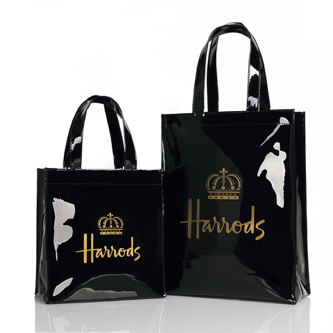 London Style PVC Reusable Shopping Bag Women's Bag Eco Friendly Small Signature Shopper Bag Waterproof Handbag Shoulder Bag ► Photo 1/6