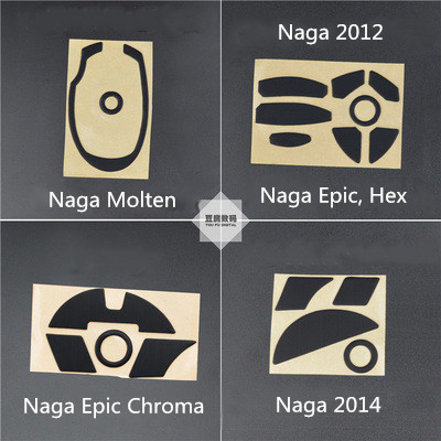 1 set 3M mouse foot sticker mouse skates for Razer Naga Molten Naga Epic 2012 Hex Epic Chroma / Naga Epic Chroma 2014 MMO ► Photo 1/1