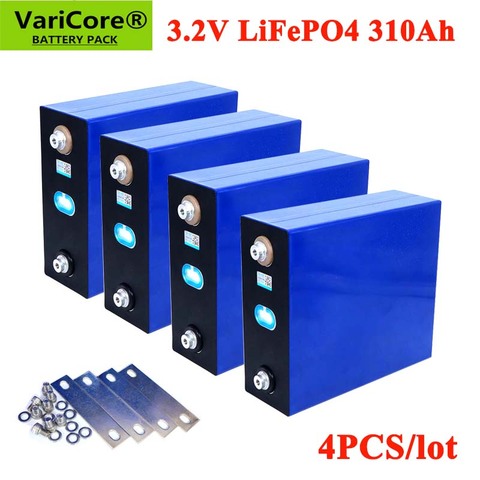4PCS VariCore 3.2V 310Ah lifepo4 battery DIY 12V 310AH Rechargeable battery pack for Electric car RV Solar Energy storage system ► Photo 1/1