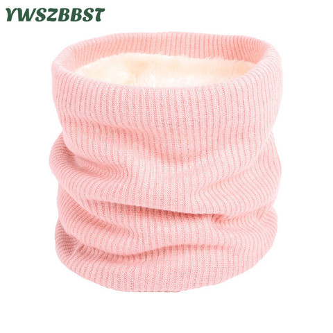 Unisex Winter Boys Girls Women Men Warm Knitted Scarves Kids Thick Elastic Mufflers Children Neck Warmer Cotton Baby Scarf ► Photo 1/6