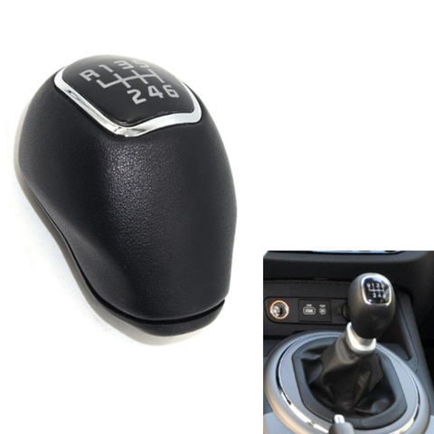 6 Speed PU Leather Manual Gear Shift Knob Head Gear Cover Shift Lever Stick For For Kia Rio Rio5 New Pride ► Photo 1/6