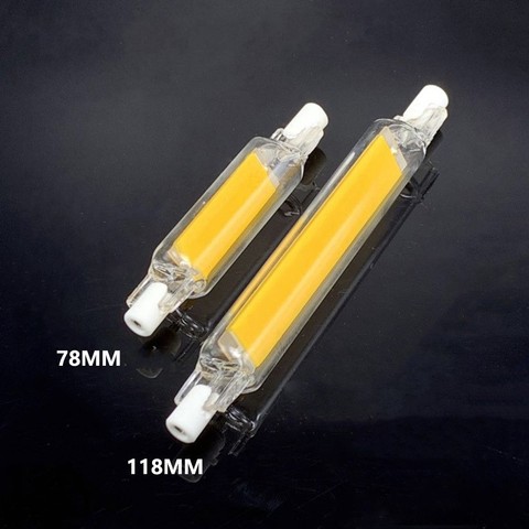 LED R7S Glass Tube COB Bulb 78MM 20W 118MM 40W R7S Corn Lamp J78