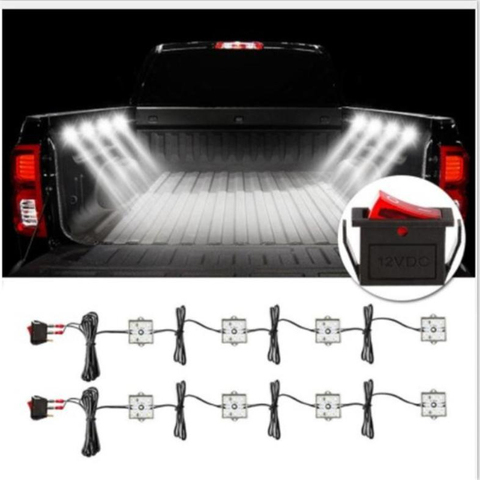 8Pcs 6000K LED Lights Truck Bed Lighting Kit 5630 48 SMD LEDs Light Waterproof for RV Boat Cargo Pickup For Toyota/Tundra/Chevy ► Photo 1/6