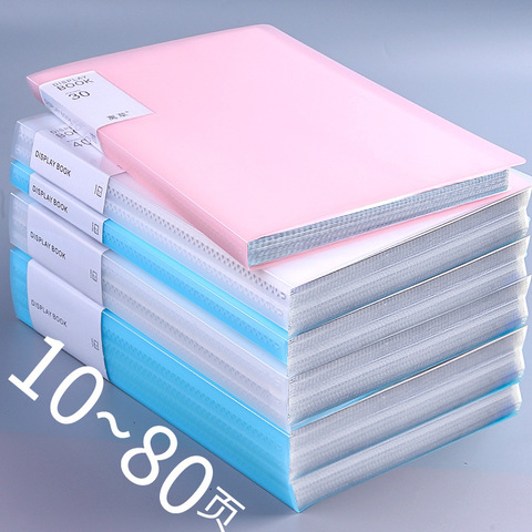 A3/A4 binder folder transparent information book pp plastic collection book test paper score clip file collection bag ► Photo 1/5