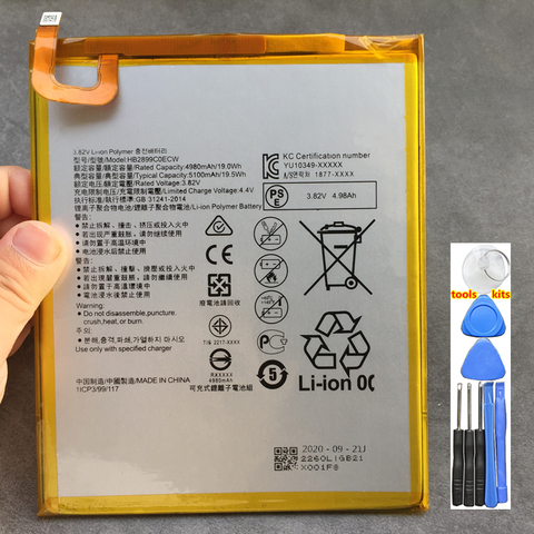 New Original Battery 5100mAh For Huawei Mediapad M5 Lite 8 2022 JDN2-W09 JDN2-AL00 JDN2-L09 JDN2 W09/AL09/AL10 ► Photo 1/2